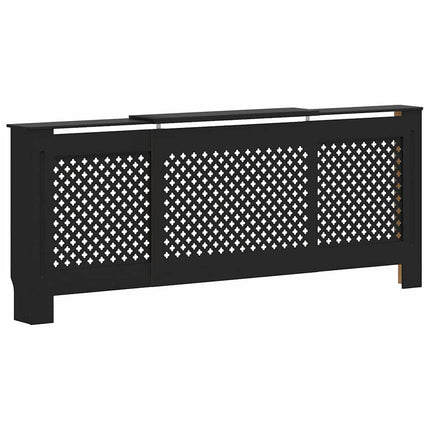 radiatorskjuler 205 cm MDF sort