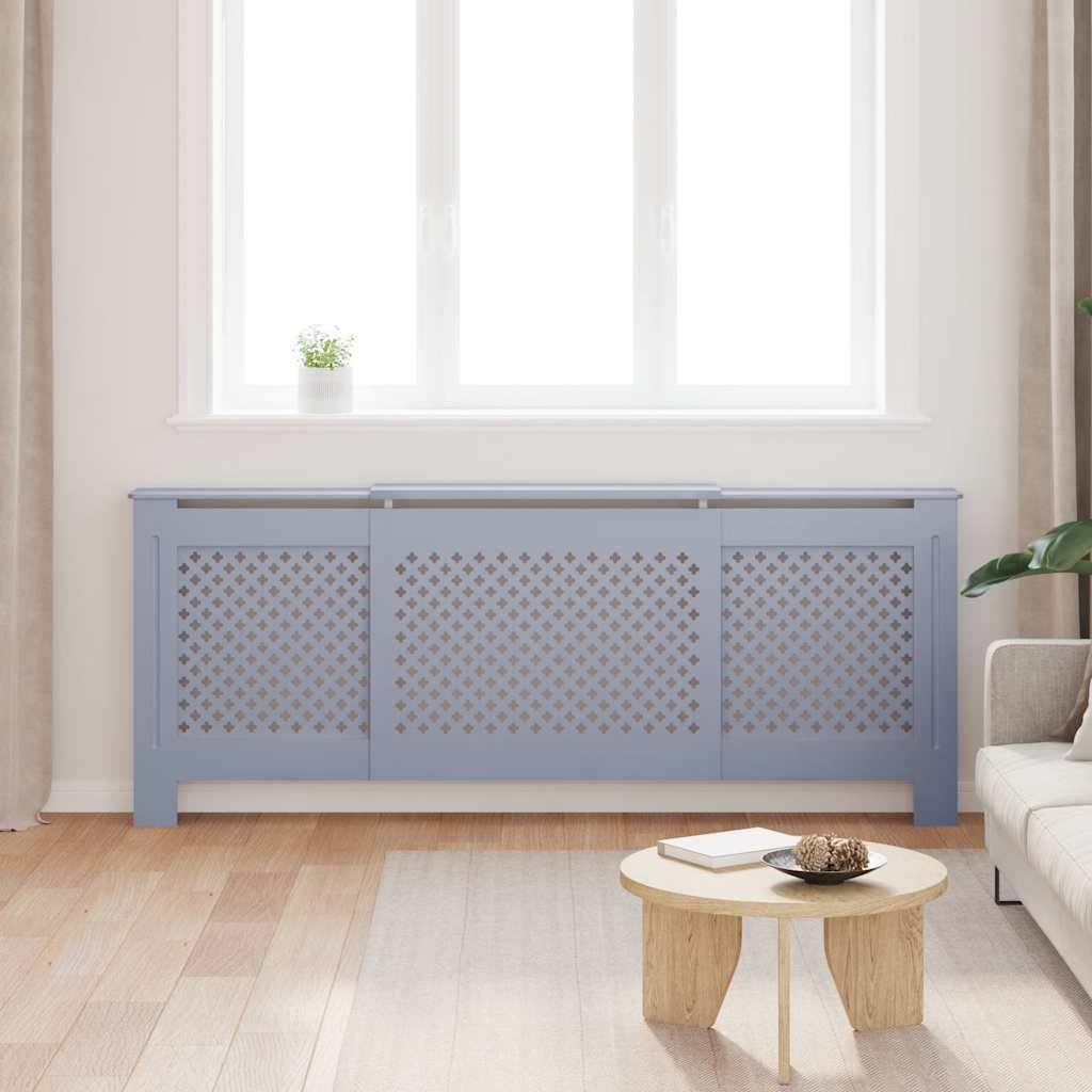radiatorskjuler 205 cm MDF grå