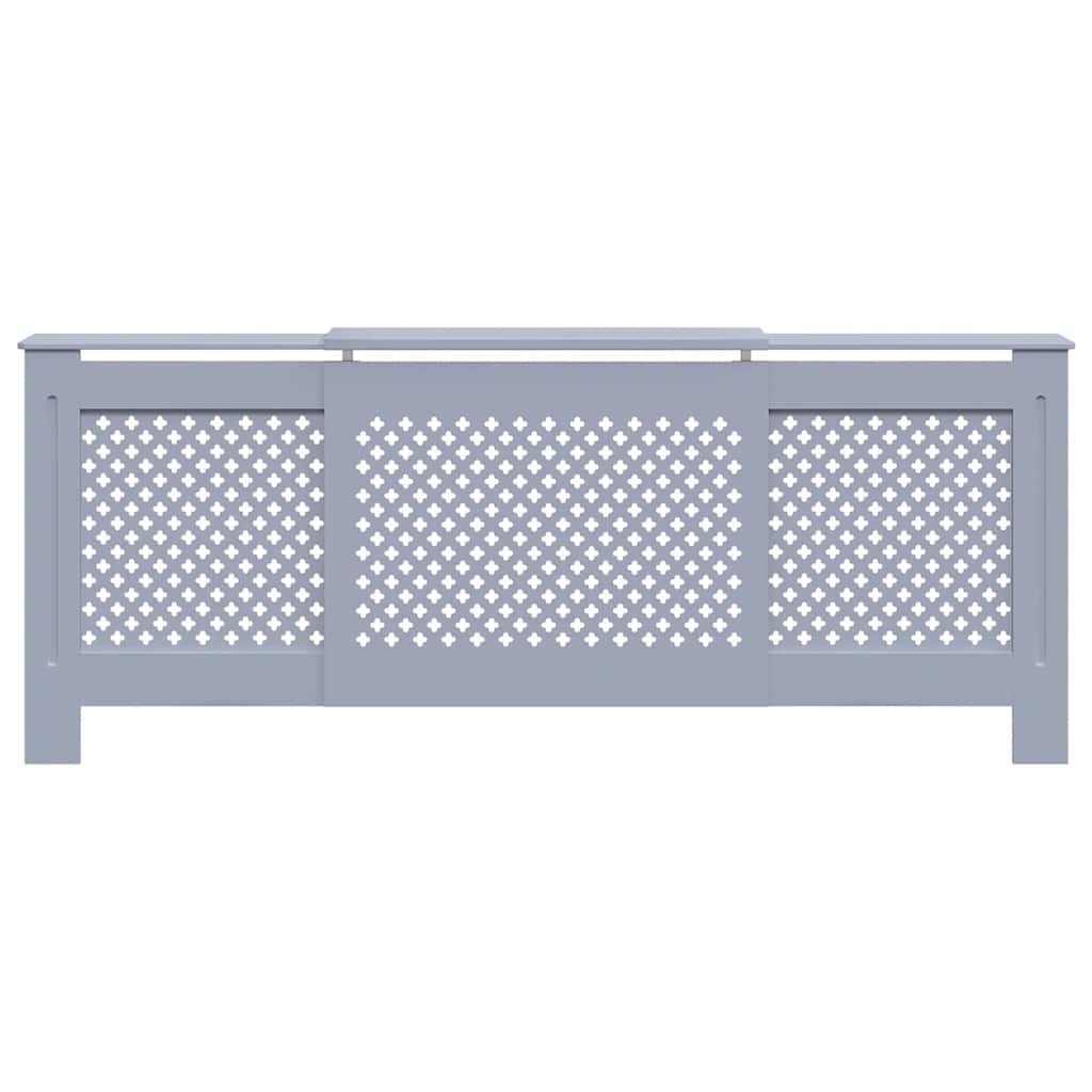 radiatorskjuler 205 cm MDF grå