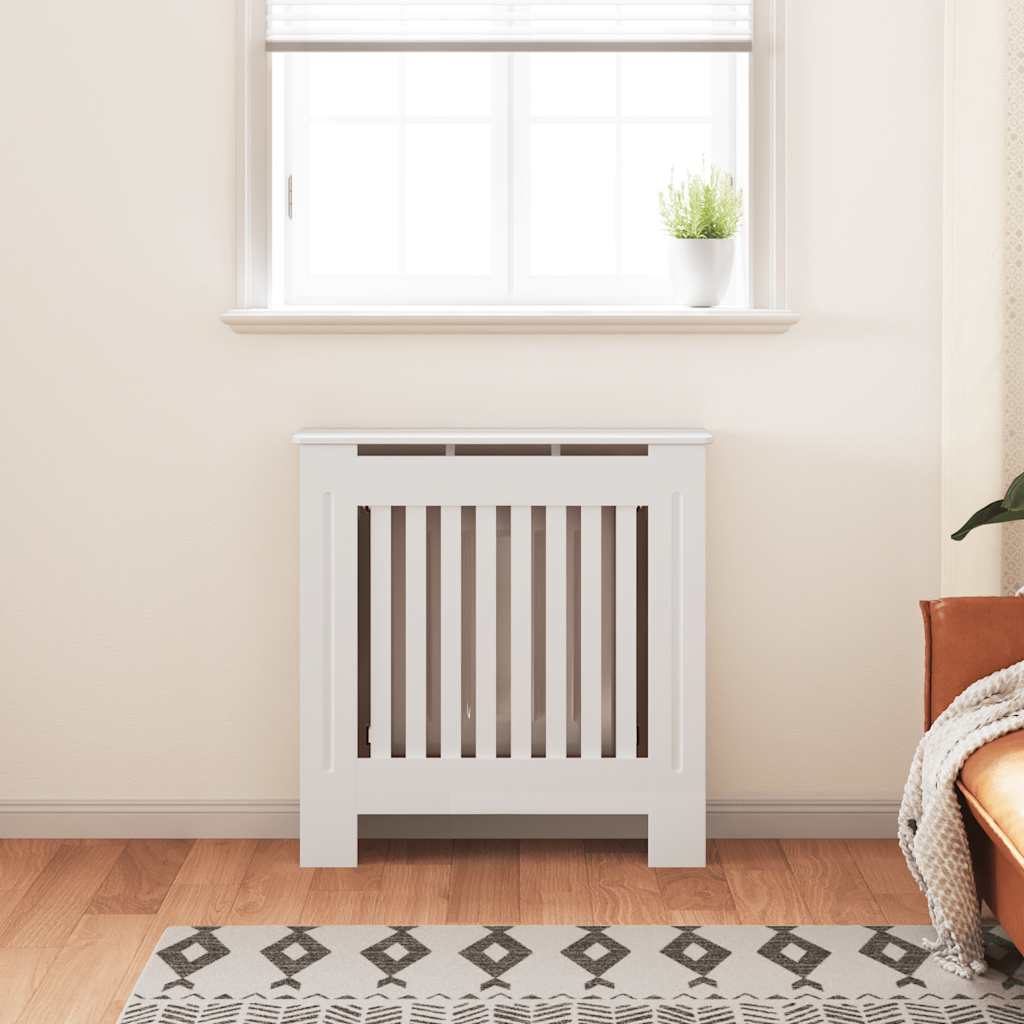radiatorskjuler 78 cm konstrueret træ hvid