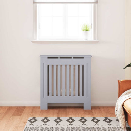 radiatorskjuler 78 cm konstrueret træ grå