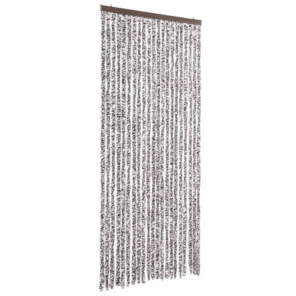 insektgardin 90x200 cm chenille brun og beige