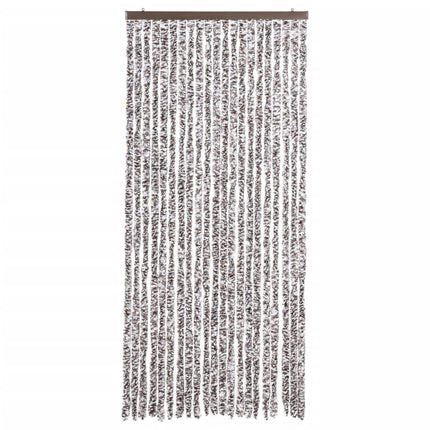 insektgardin 90x200 cm chenille brun og beige