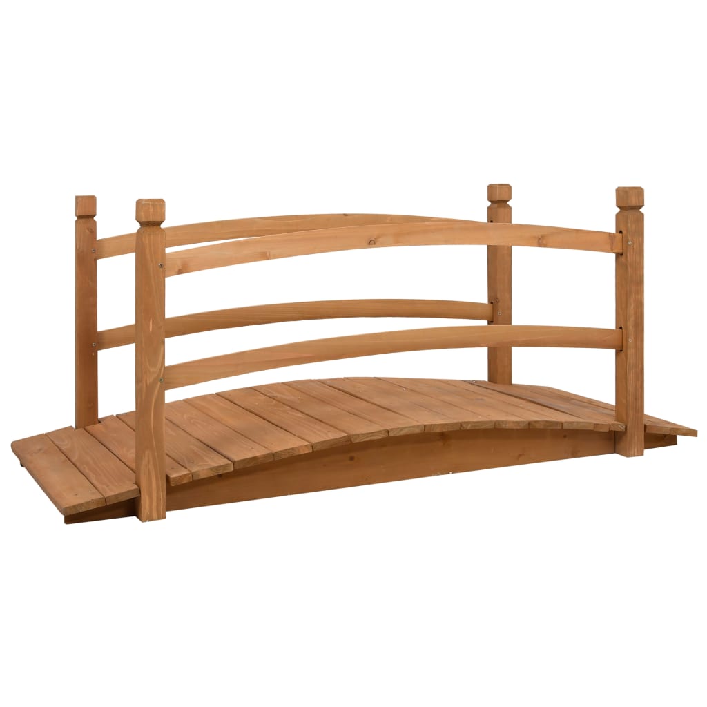 vidaXL Gangbro - Havebro - Massivt Fyrretræ - 140x60x60 cm