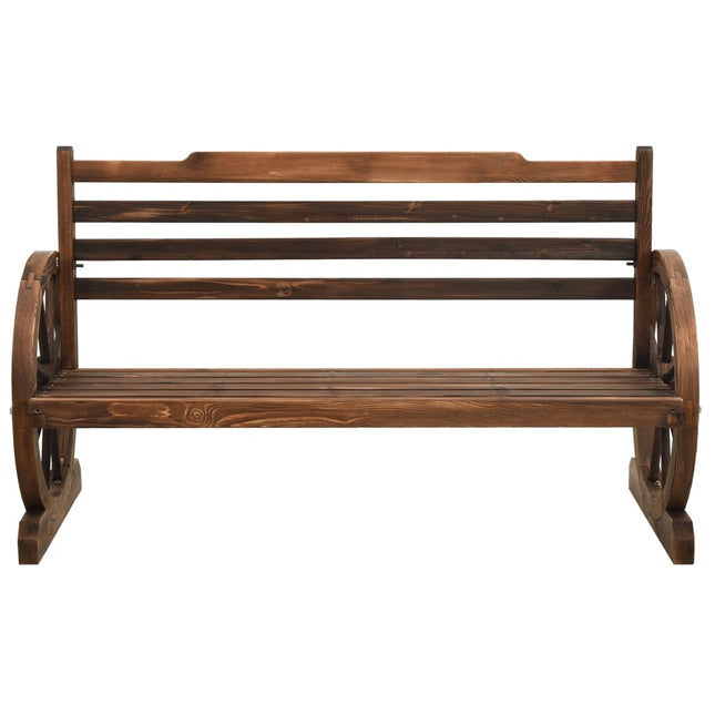 havebænk 112 cm massivt grantræ