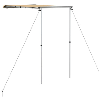 solsejl til campingvogn 1,2x2x2,15 m beige