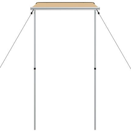 solsejl til campingvogn 1,2x2x2,15 m beige