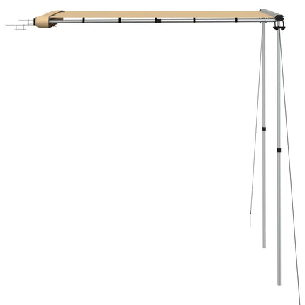 solsejl til campingvogn 1,2x2x2,15 m beige