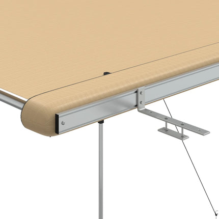 solsejl til campingvogn 1,8x2x2,15 m beige