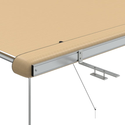 markise til campingvogne 1,8x2,5x2,15 m beige
