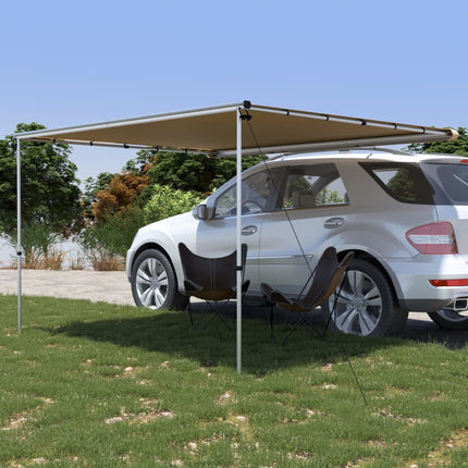 solsejl til campingvogn 3x2,5x2,15 m beige