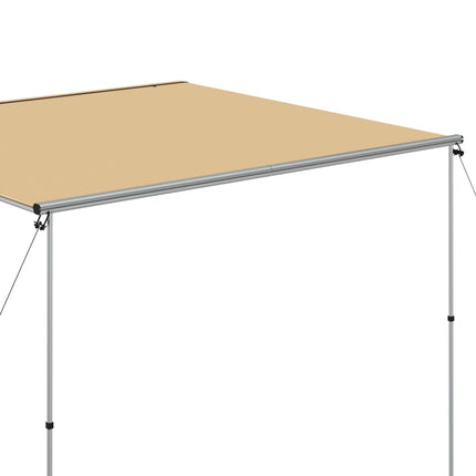 solsejl til campingvogn 3x3x2,15 m beige