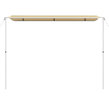 solsejl til campingvogn 3,6x3x2,15 m beige