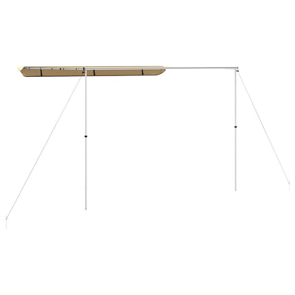 solsejl til campingvogn 4x2,5x2,15 m beige