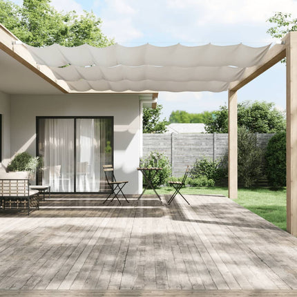 lodret markise 140x420 cm oxfordstof hvid