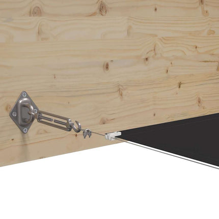 lodret markise 140x600 cm oxfordstof antracitgrå