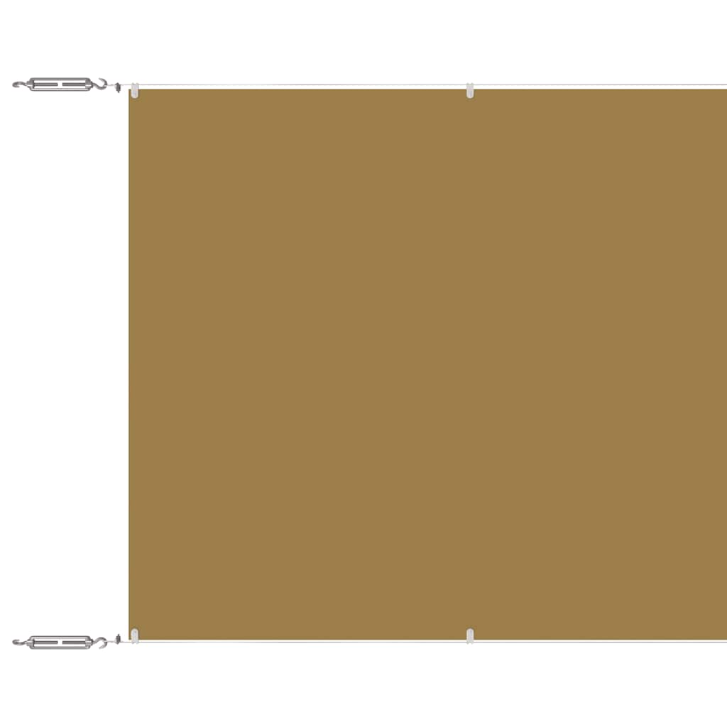 lodret markise 60x600 cm oxfordstof beige