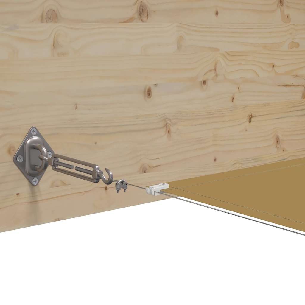 lodret markise 60x600 cm oxfordstof beige