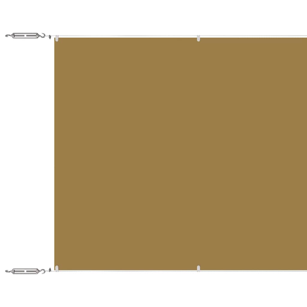 lodret markise 100x1000 cm oxfordstof beige