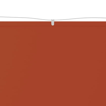 lodret markise 140x420 cm oxfordstof terrakottafarvet