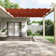 lodret markise 140x420 cm oxfordstof terrakottafarvet