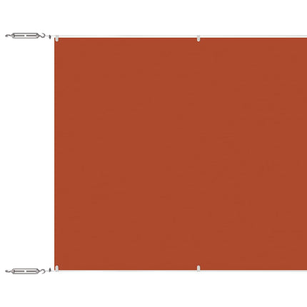 lodret markise 140x600 cm oxfordstof terrakottafarvet