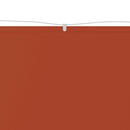 lodret markise 140x600 cm oxfordstof terrakottafarvet