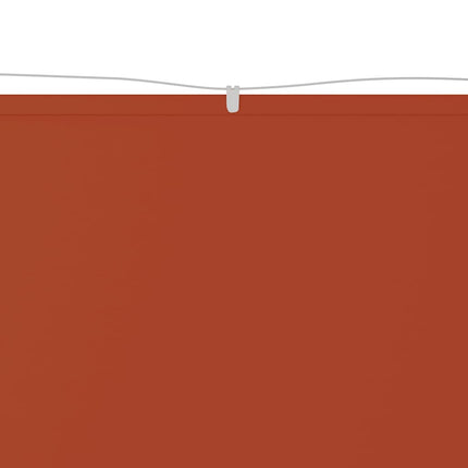 lodret markise 180x600 cm oxfordstof terrakottafarvet