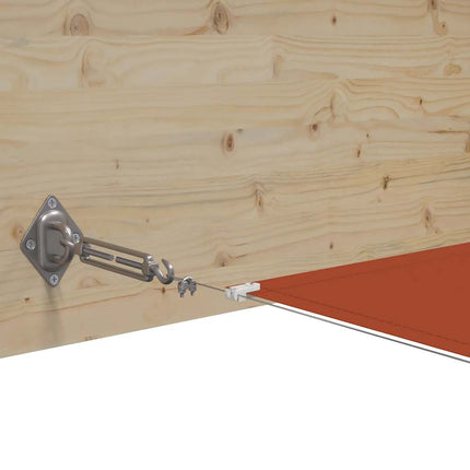 lodret markise 180x600 cm oxfordstof terrakottafarvet