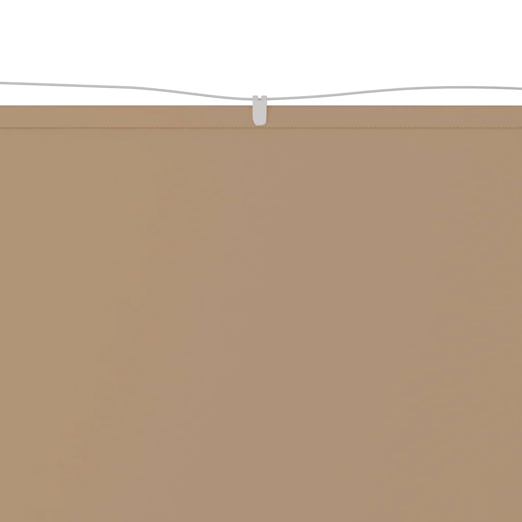 lodret markise 60x1200 cm oxfordstof gråbrun