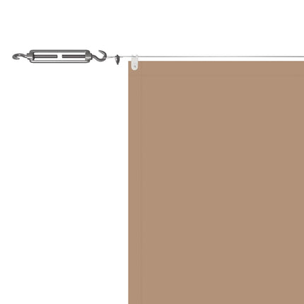 lodret markise 100x1000 cm oxfordstof gråbrun