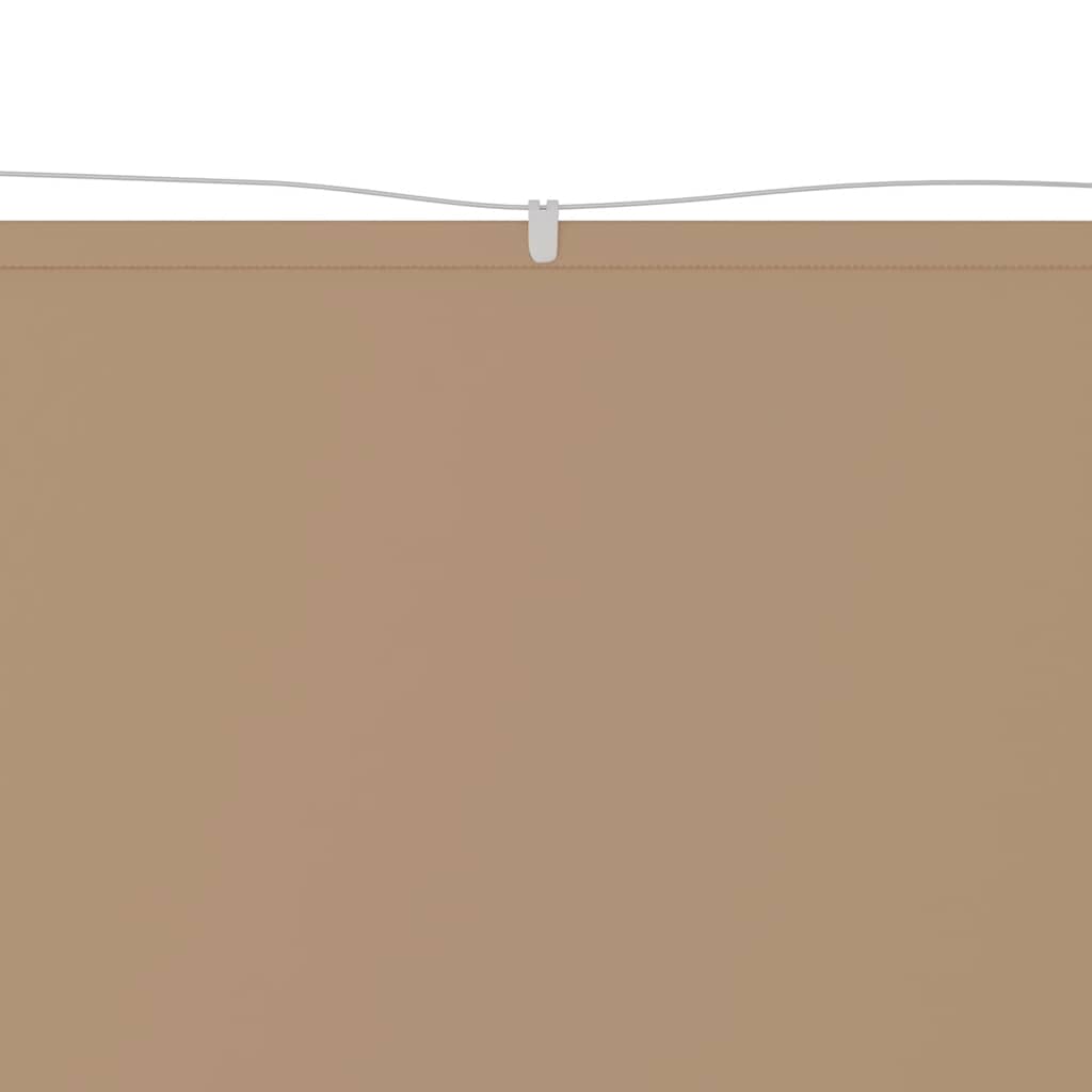 lodret markise 140x600 cm oxfordstof gråbrun
