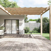 lodret markise 140x600 cm oxfordstof gråbrun