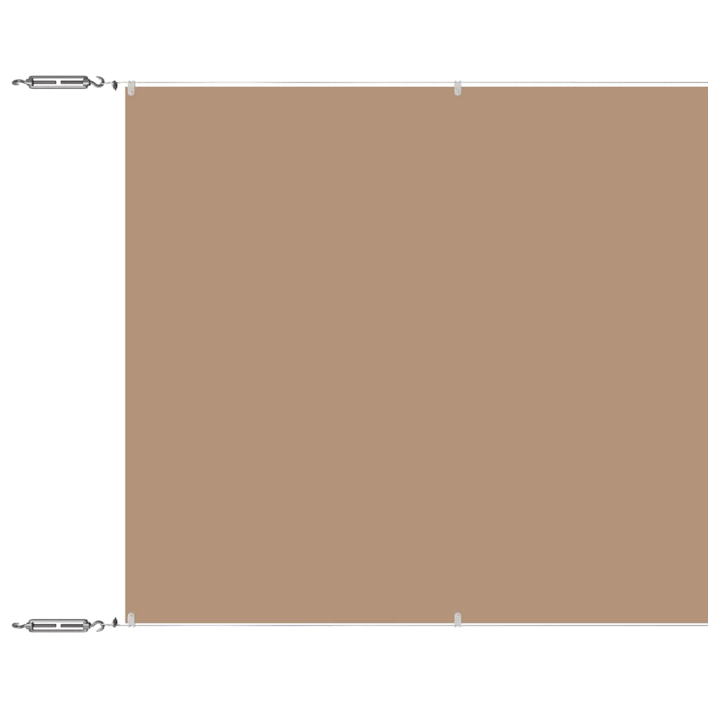 lodret markise 180x1000 cm oxfordstof gråbrun