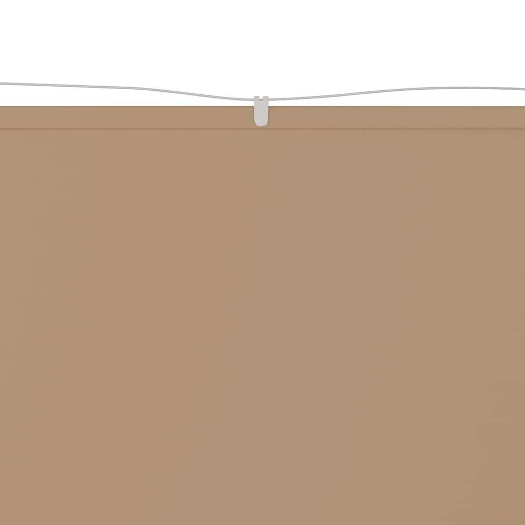 lodret markise 180x1000 cm oxfordstof gråbrun