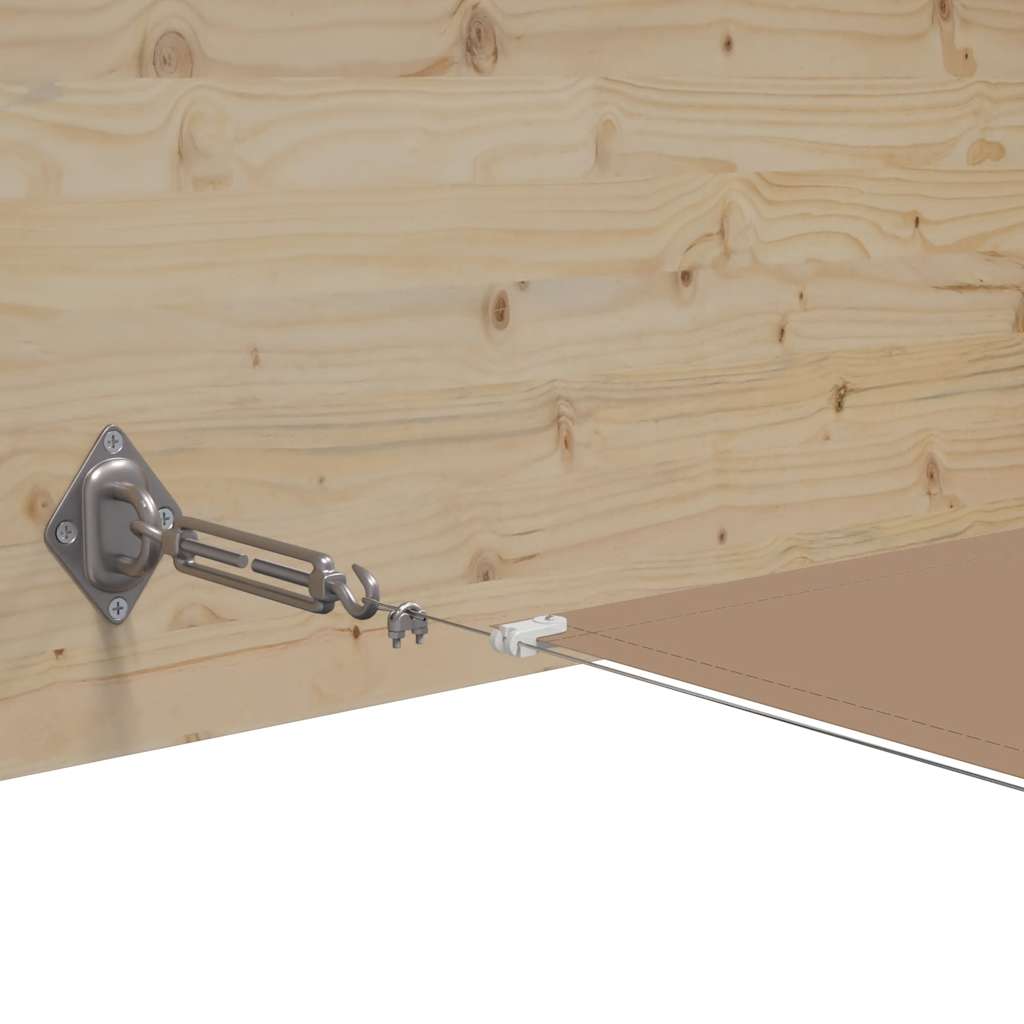 lodret markise 180x1000 cm oxfordstof gråbrun