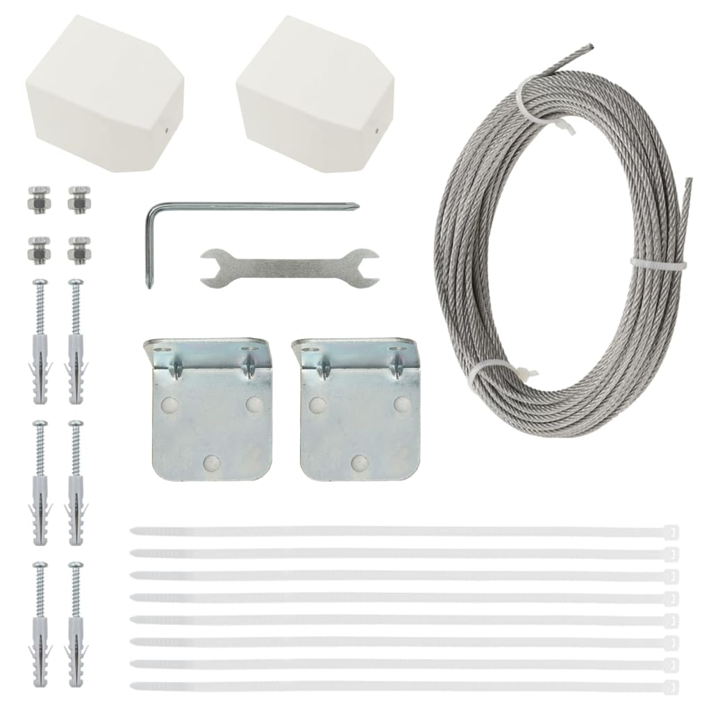 altanafskærmning Oxfordstof 120x240 cm lysegrøn