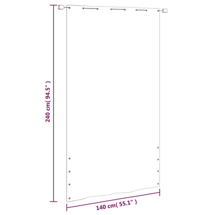 altanafskærmning Oxfordstof 140x240 cm lysegrøn