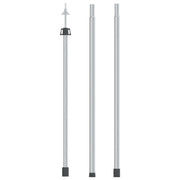 teleskopstang til presenning 102-60 cm aluminium