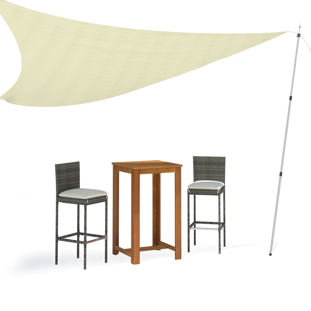 teleskopstang til presenning 102-60 cm aluminium