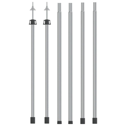 teleskopstænger til presenning 2 stk. 102-60 cm aluminium