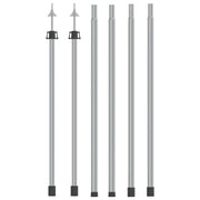 teleskopstænger til presenning 2 stk. 102-60 cm aluminium