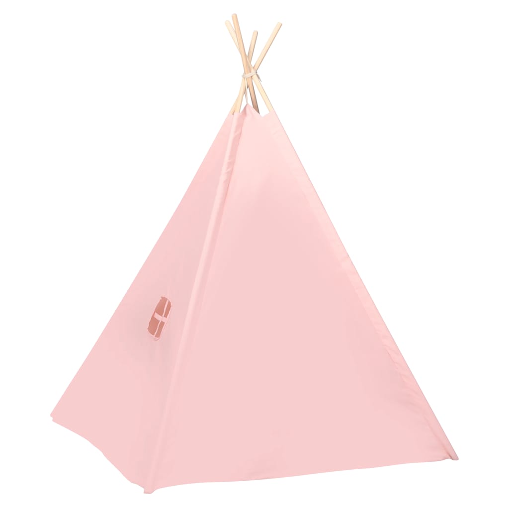 tipi til børn 120x120x150 cm med bærepose polyester pink