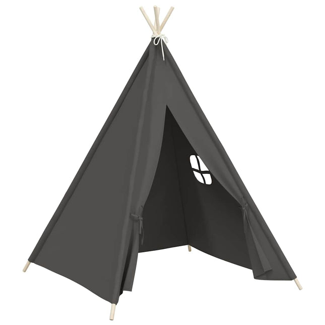 tipi til børn 120x120x150 cm med bærepose polyester grå