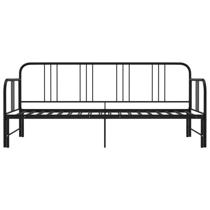 sengestel til udtrækssofa 90x200 cm metal sort