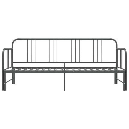 sengestel til udtræksseng 90x200 cm metal grå