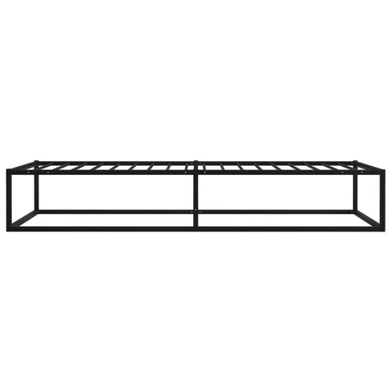 sengestel 90x200 cm metal sort