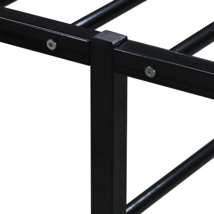 sengestel 90x200 cm metal sort