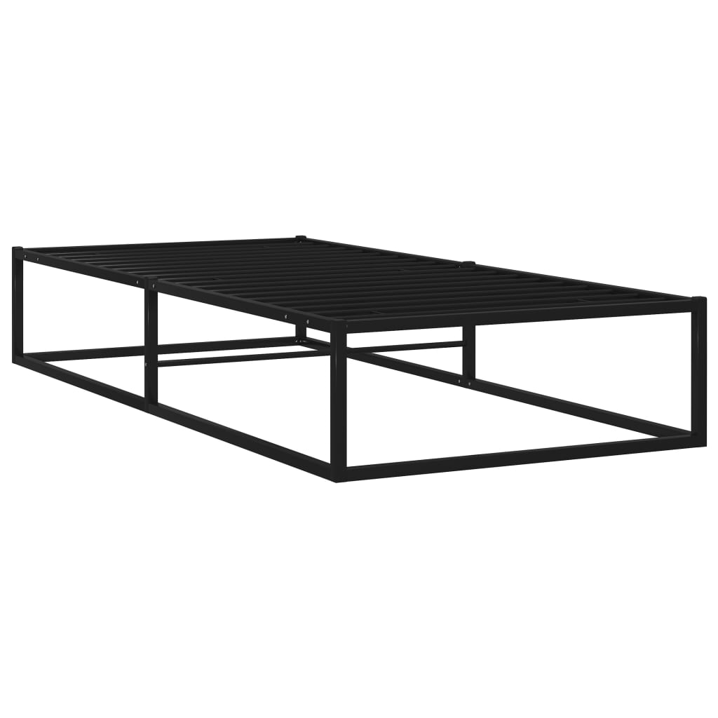 sengestel 100x200 cm metal sort