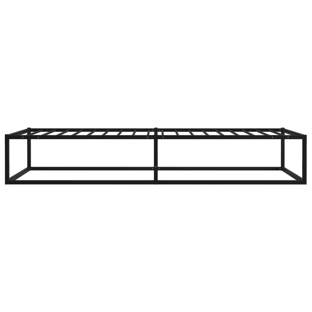 sengestel 100x200 cm metal sort